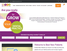 Tablet Screenshot of bestnewpatients.com